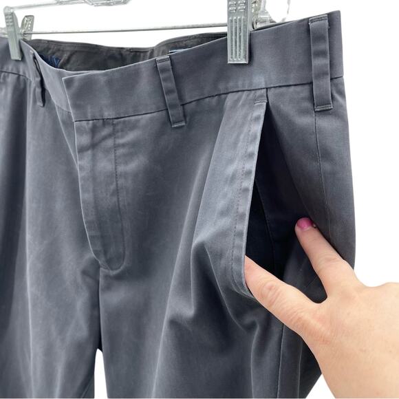 Bonobos Men’s Friday Flat Front Casual Dress Chino 100% Cotton Gray Pants 34 - Picture 6 of 15